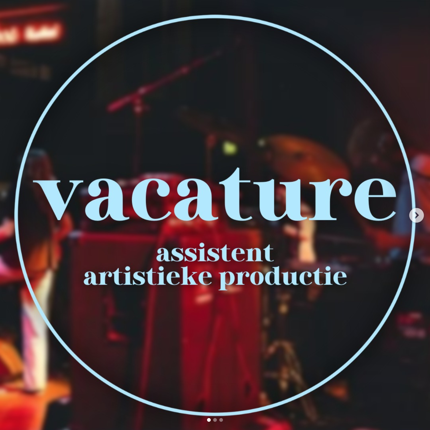 Vacature: assistent artistieke productie